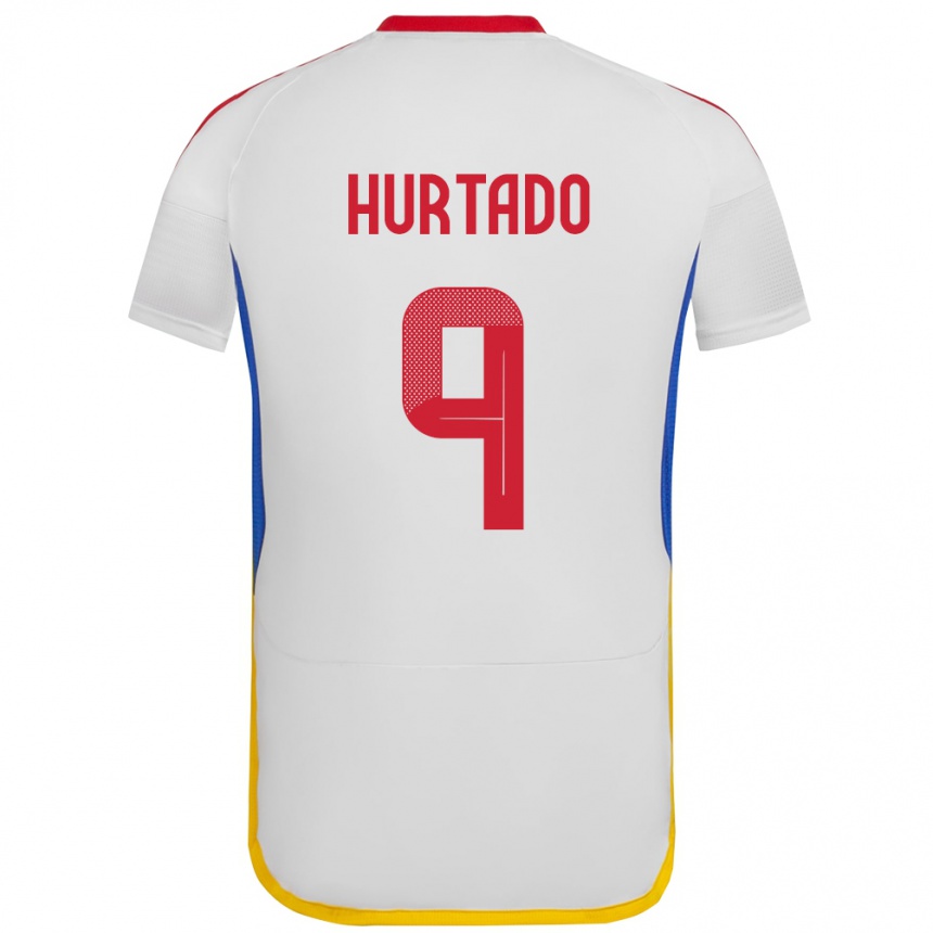 Kids Football Venezuela Jan Hurtado #9 White Away Jersey 24-26 T-Shirt Canada