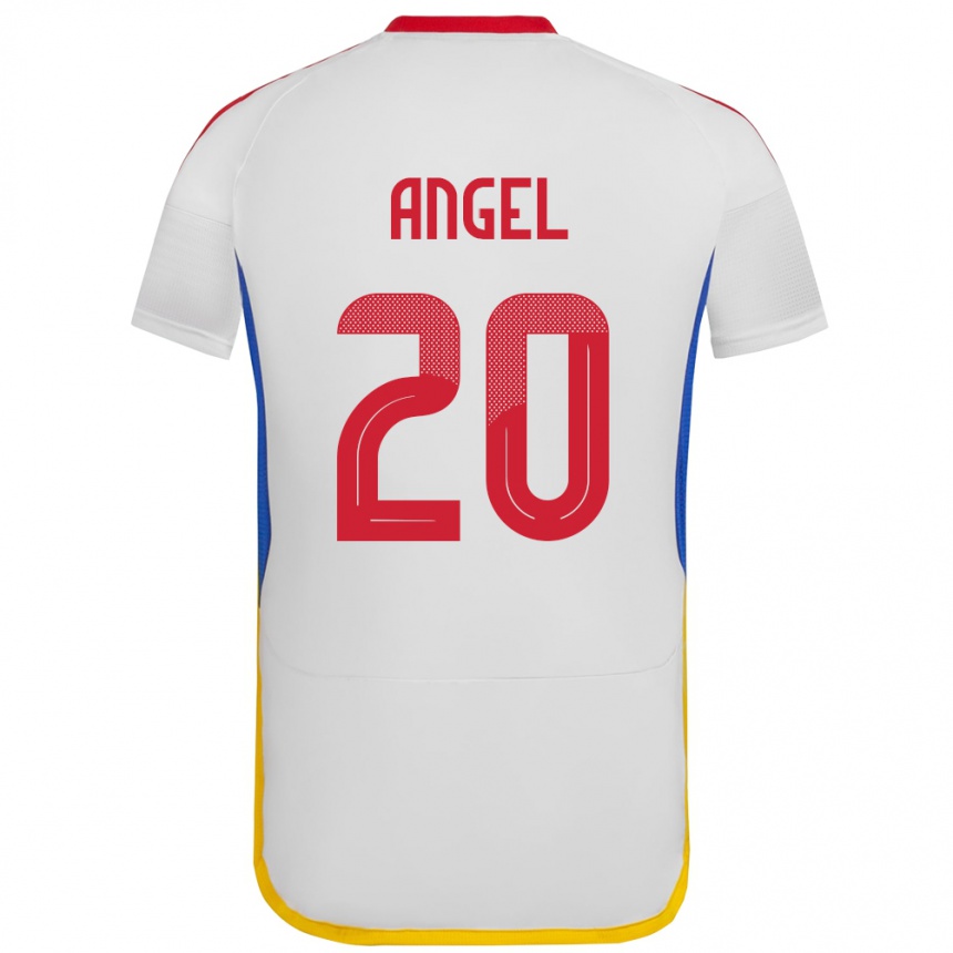 Kids Football Venezuela Wilker Ángel #20 White Away Jersey 24-26 T-Shirt Canada