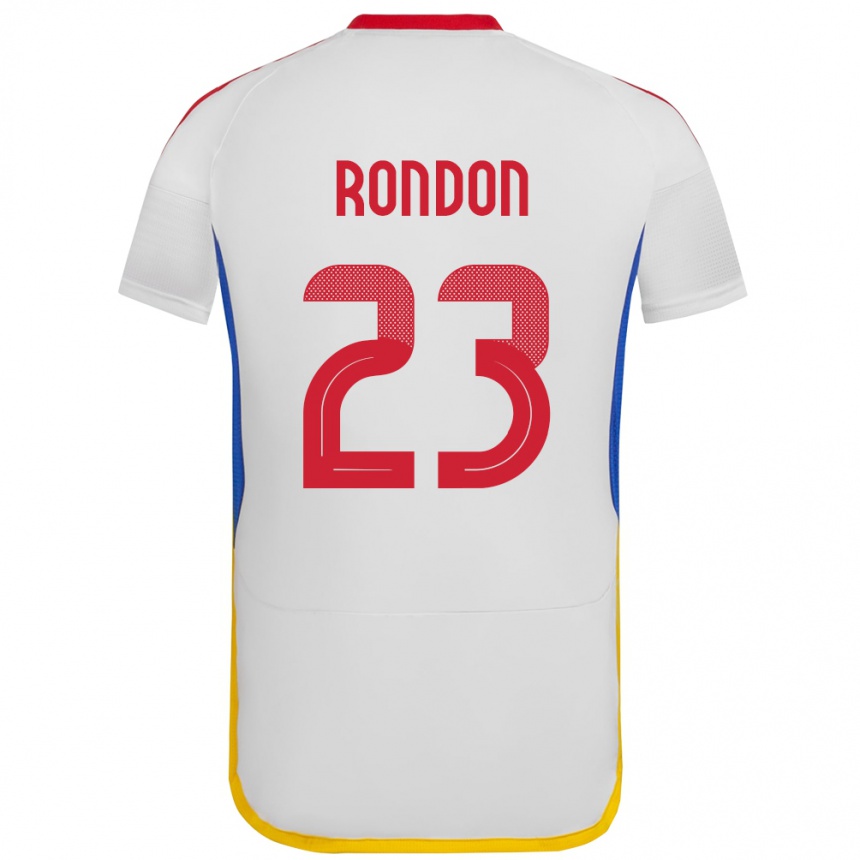 Kids Football Venezuela Salomón Rondón #23 White Away Jersey 24-26 T-Shirt Canada