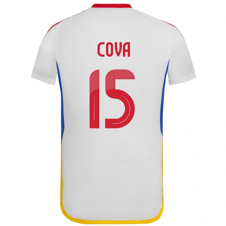 Kids Football Venezuela Adrián Cova #15 White Away Jersey 24-26 T-Shirt Canada