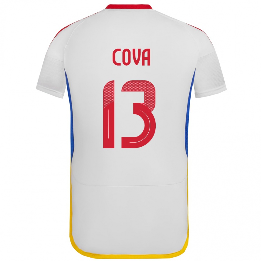 Kids Football Venezuela Alejandro Cova #13 White Away Jersey 24-26 T-Shirt Canada