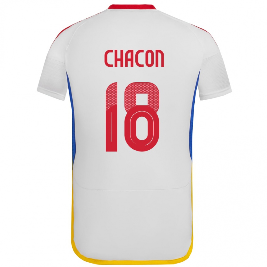 Kids Football Venezuela Yerson Chacón #18 White Away Jersey 24-26 T-Shirt Canada