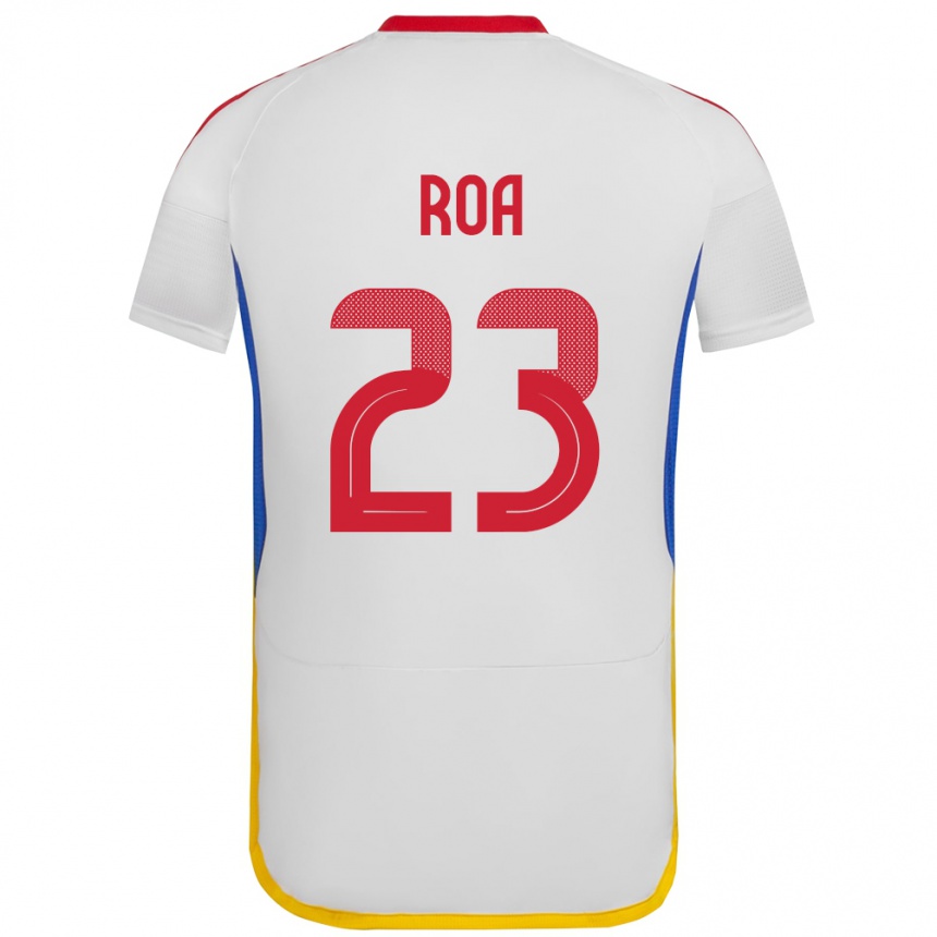 Kids Football Venezuela Keiber Roa #23 White Away Jersey 24-26 T-Shirt Canada