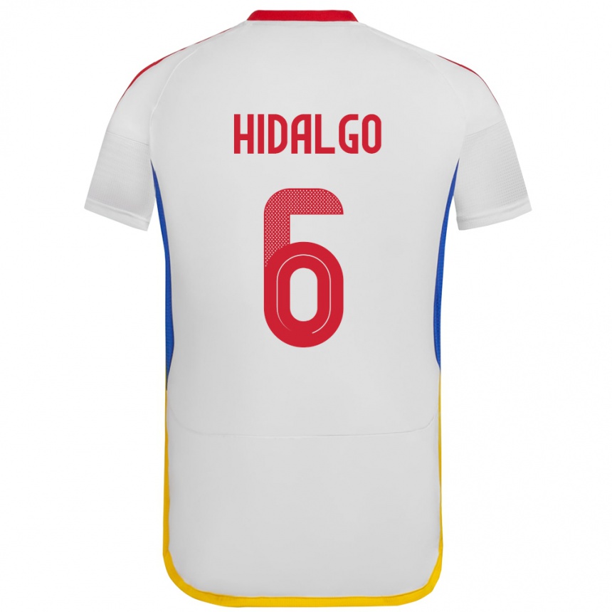 Kids Football Venezuela Rai Hidalgo #6 White Away Jersey 24-26 T-Shirt Canada