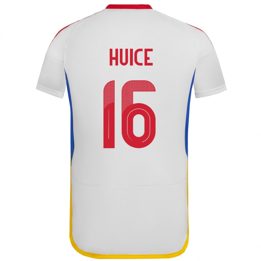 Kids Football Venezuela Frangel Huice #16 White Away Jersey 24-26 T-Shirt Canada