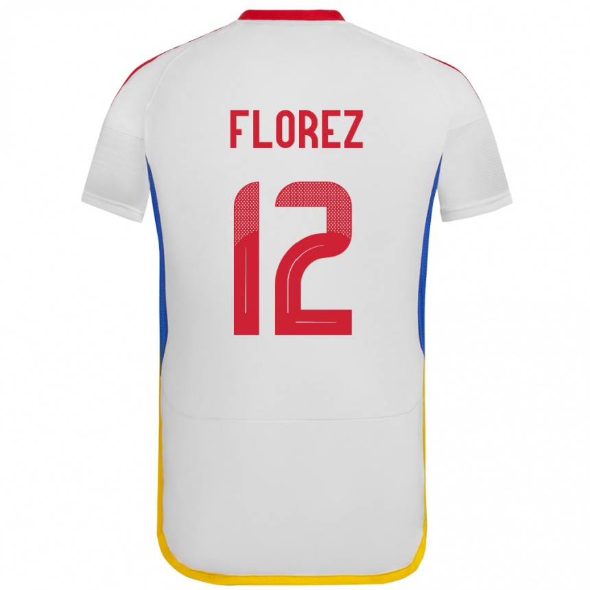 Kids Football Venezuela Génesis Flórez #12 White Away Jersey 24-26 T-Shirt Canada