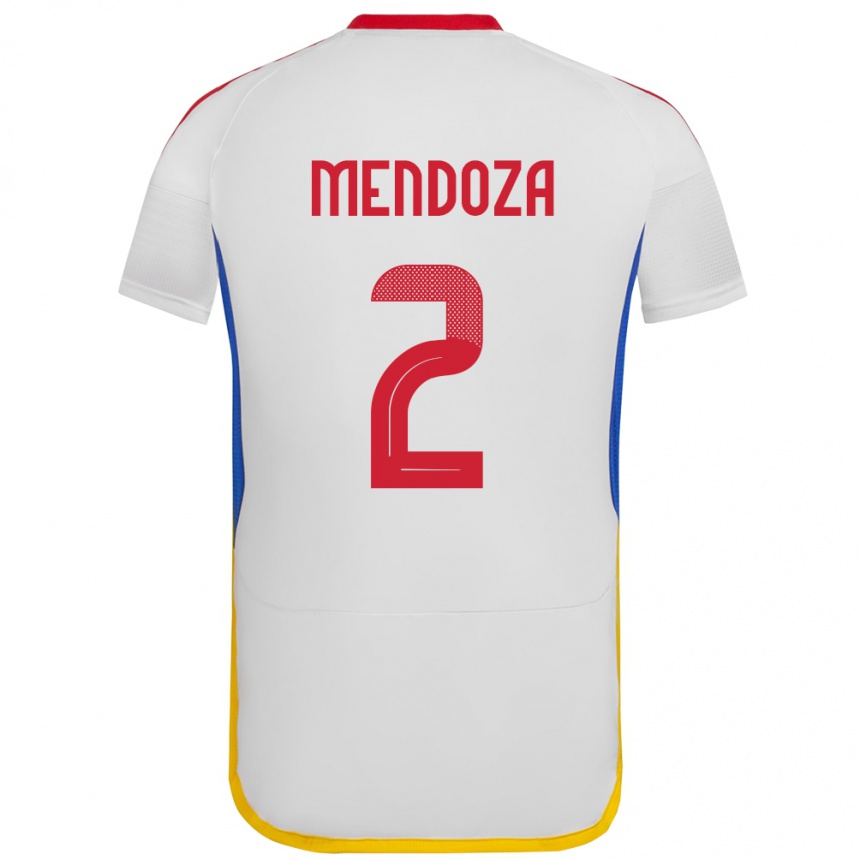 Kids Football Venezuela Rafanny Mendoza #2 White Away Jersey 24-26 T-Shirt Canada