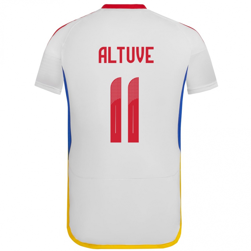 Kids Football Venezuela Oriana Altuve #11 White Away Jersey 24-26 T-Shirt Canada