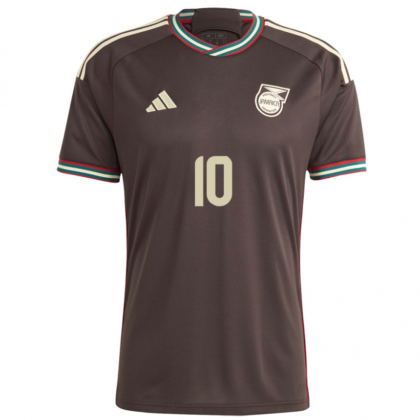 Kids Football Jamaica Bobby De Cordova-Reid #10 Night Brown Away Jersey 24-26 T-Shirt Canada