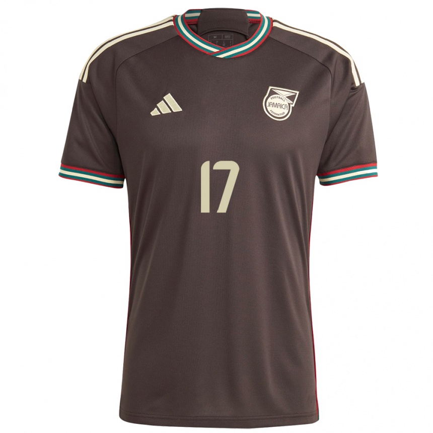 Kids Football Jamaica Alexander Bicknell #17 Night Brown Away Jersey 24-26 T-Shirt Canada