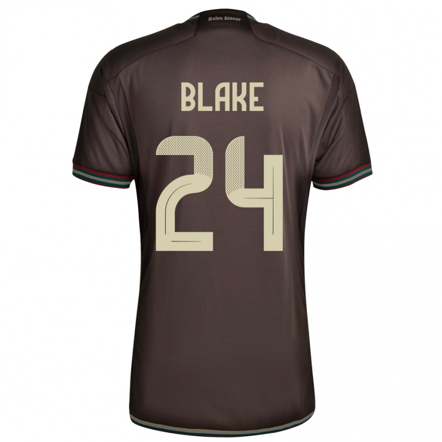 Kids Football Jamaica Andre Blake #24 Night Brown Away Jersey 24-26 T-Shirt Canada