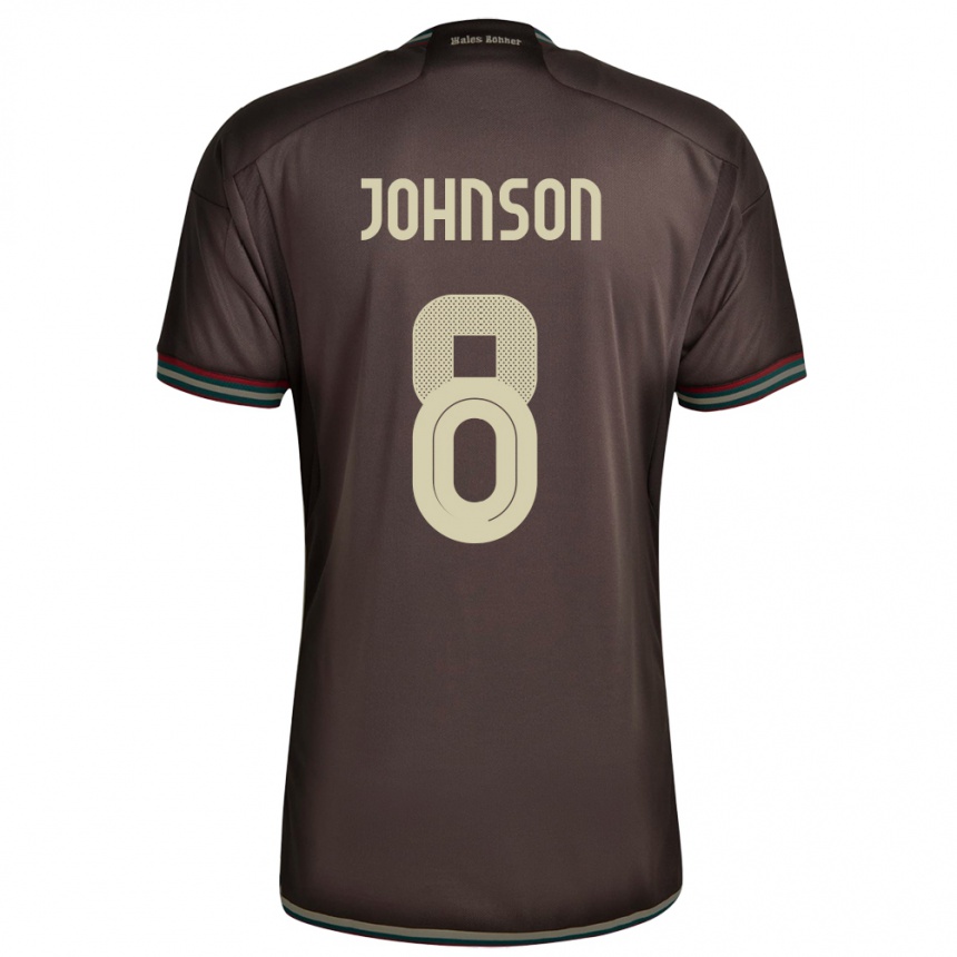 Kids Football Jamaica Daniel Johnson #8 Night Brown Away Jersey 24-26 T-Shirt Canada