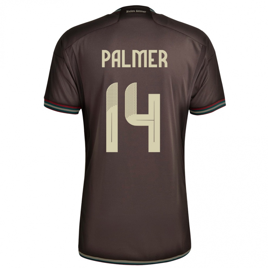 Kids Football Jamaica Kasey Palmer #14 Night Brown Away Jersey 24-26 T-Shirt Canada