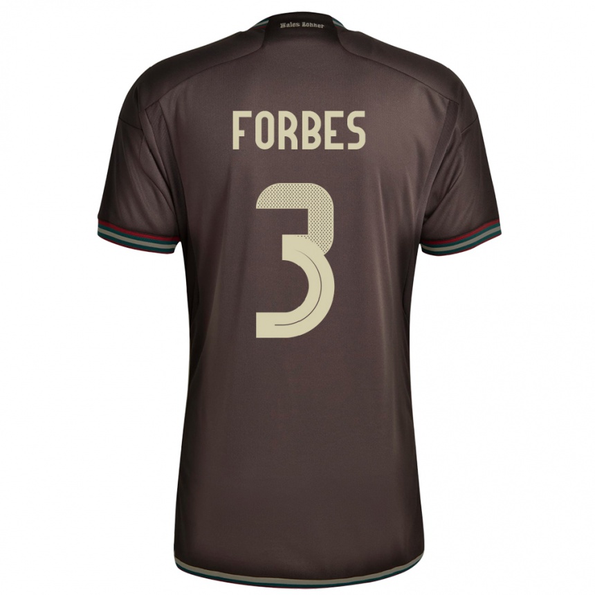 Kids Football Jamaica Michael Forbes #3 Night Brown Away Jersey 24-26 T-Shirt Canada