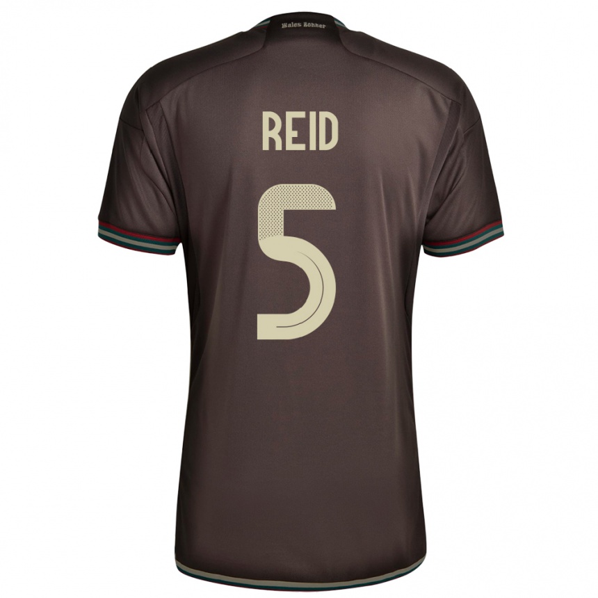 Kids Football Jamaica Adrian Reid #5 Night Brown Away Jersey 24-26 T-Shirt Canada