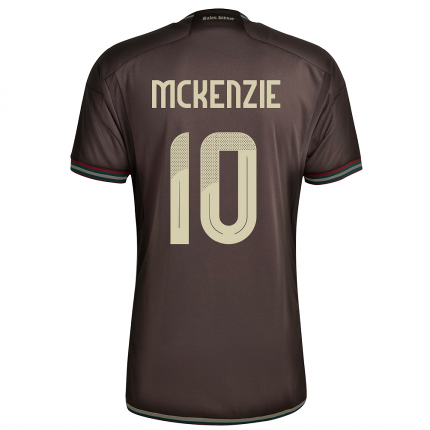 Kids Football Jamaica Denzel Mckenzie #10 Night Brown Away Jersey 24-26 T-Shirt Canada