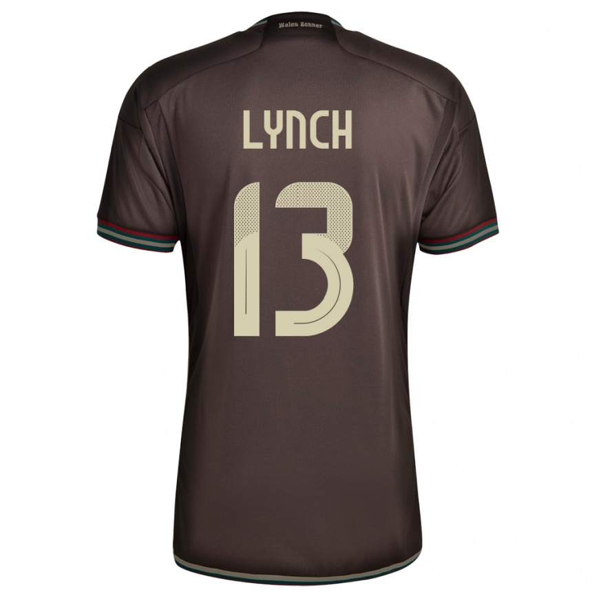 Kids Football Jamaica Taywane Lynch #13 Night Brown Away Jersey 24-26 T-Shirt Canada