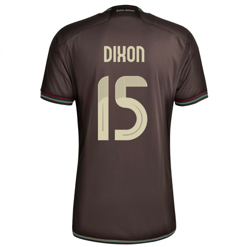 Kids Football Jamaica Ahir Dixon #15 Night Brown Away Jersey 24-26 T-Shirt Canada