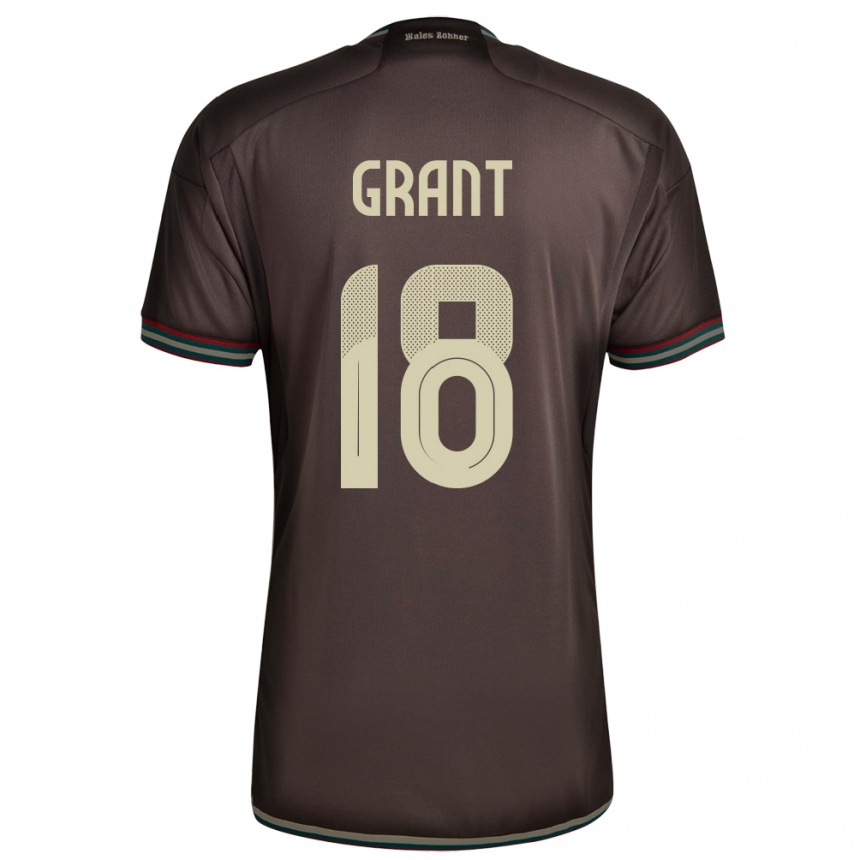 Kids Football Jamaica George Grant #18 Night Brown Away Jersey 24-26 T-Shirt Canada