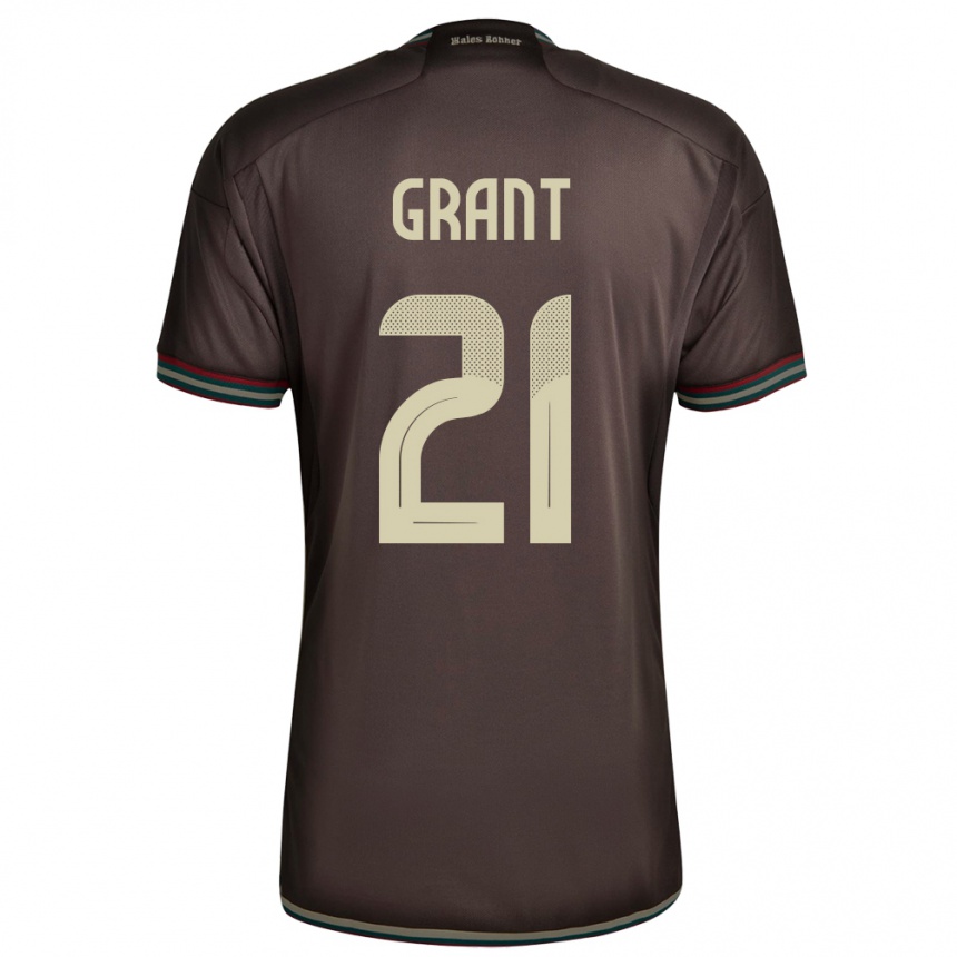 Kids Football Jamaica Joshua Grant #21 Night Brown Away Jersey 24-26 T-Shirt Canada