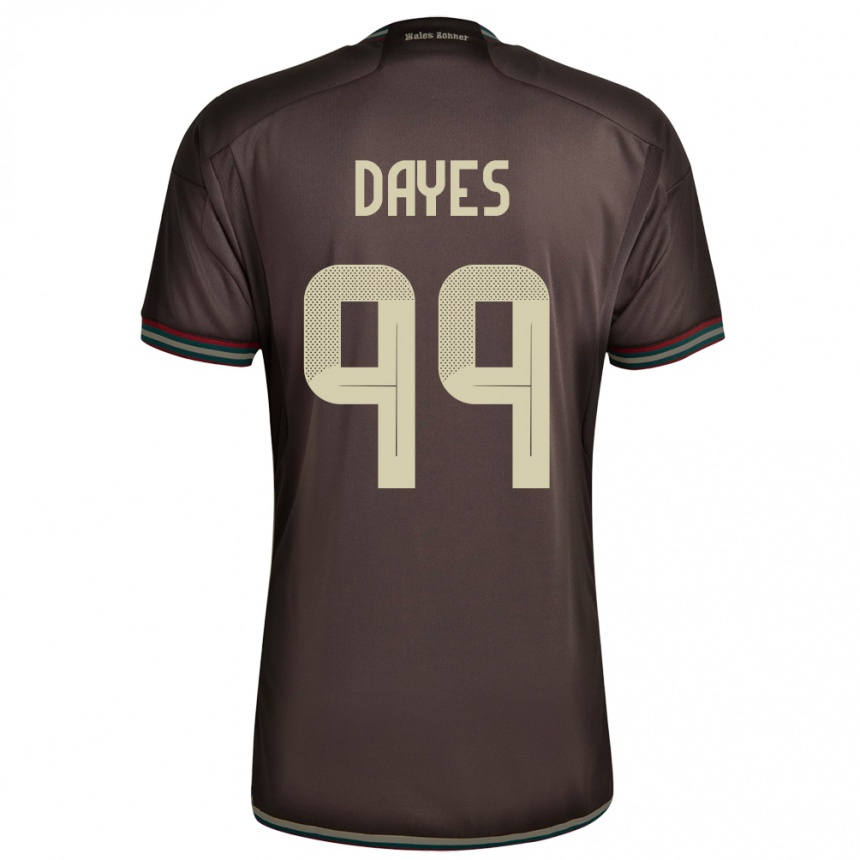 Kids Football Jamaica Malikae Dayes #99 Night Brown Away Jersey 24-26 T-Shirt Canada