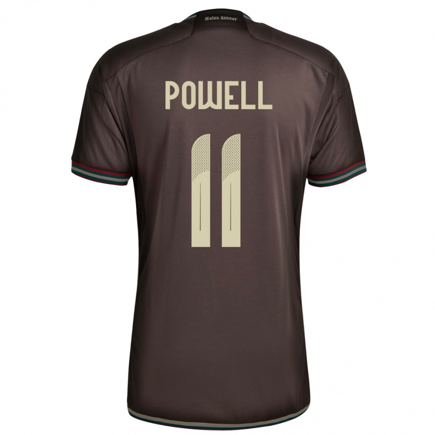 Kids Football Jamaica Destiny Powell #11 Night Brown Away Jersey 24-26 T-Shirt Canada