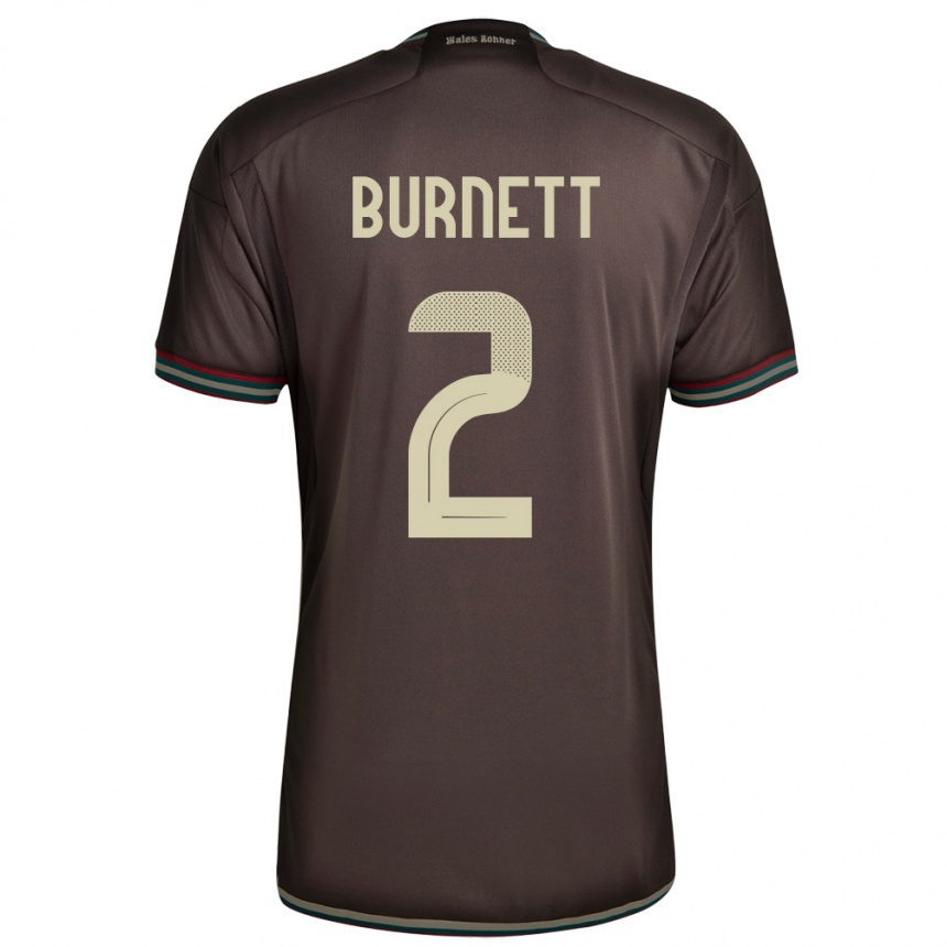 Kids Football Jamaica Theanna Burnett #2 Night Brown Away Jersey 24-26 T-Shirt Canada