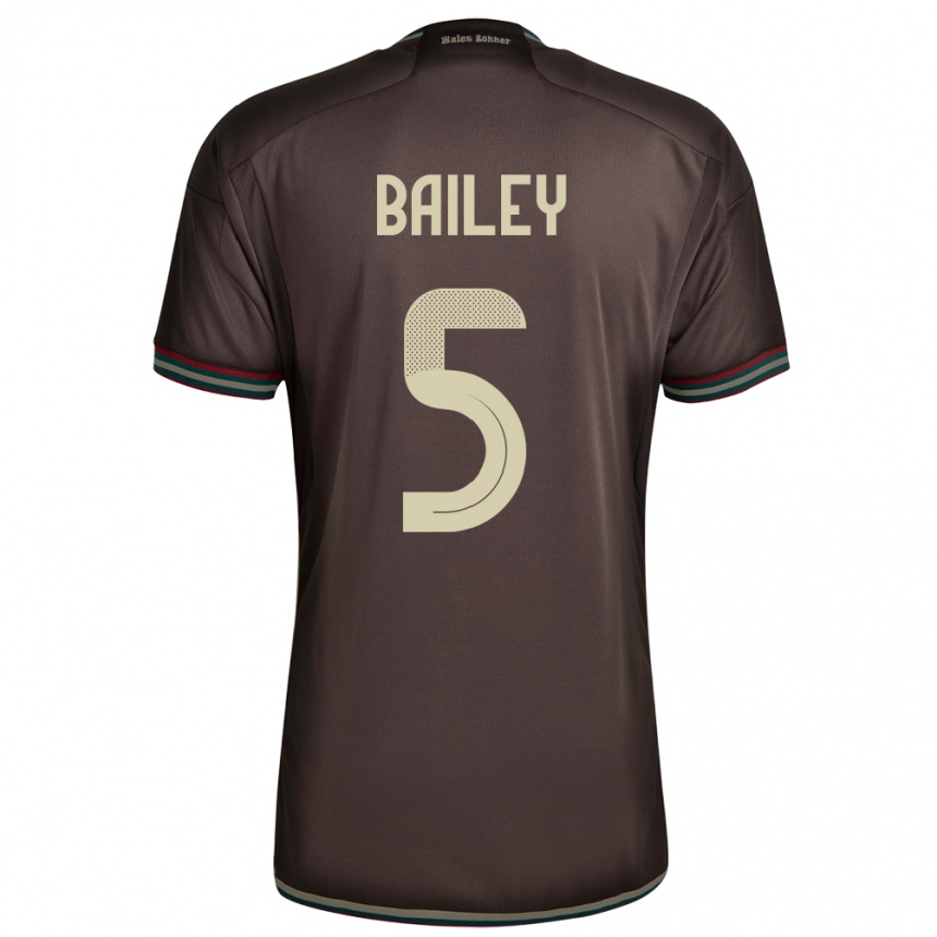 Kids Football Jamaica Jade Bailey #5 Night Brown Away Jersey 24-26 T-Shirt Canada