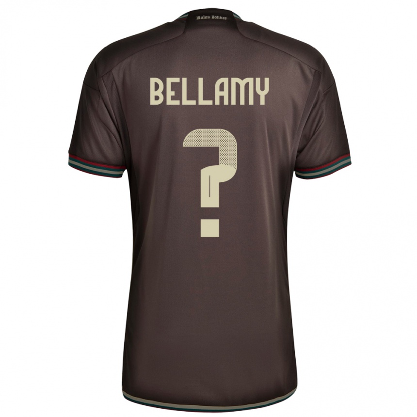 Kids Football Jamaica Sydney Bellamy #0 Night Brown Away Jersey 24-26 T-Shirt Canada