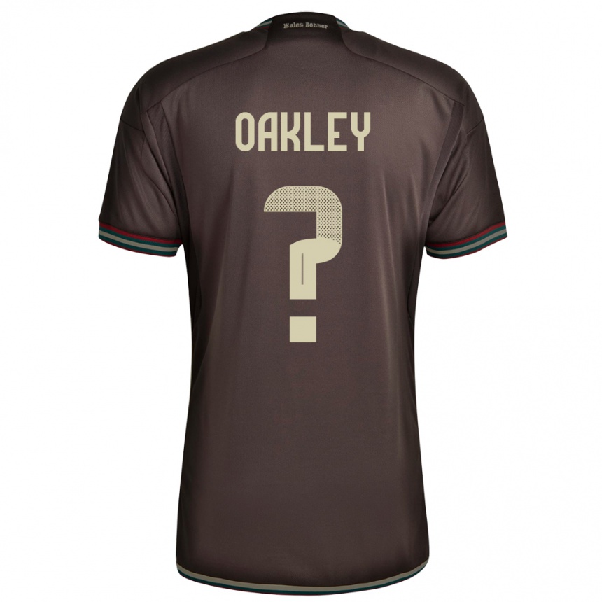 Kids Football Jamaica Katie Oakley #0 Night Brown Away Jersey 24-26 T-Shirt Canada