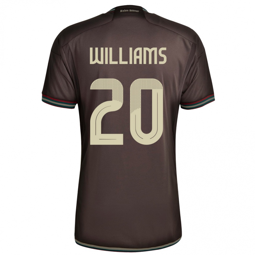 Kids Football Jamaica Victoria Williams #20 Night Brown Away Jersey 24-26 T-Shirt Canada