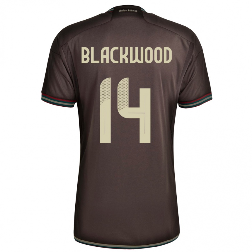 Kids Football Jamaica Deneisha Blackwood #14 Night Brown Away Jersey 24-26 T-Shirt Canada