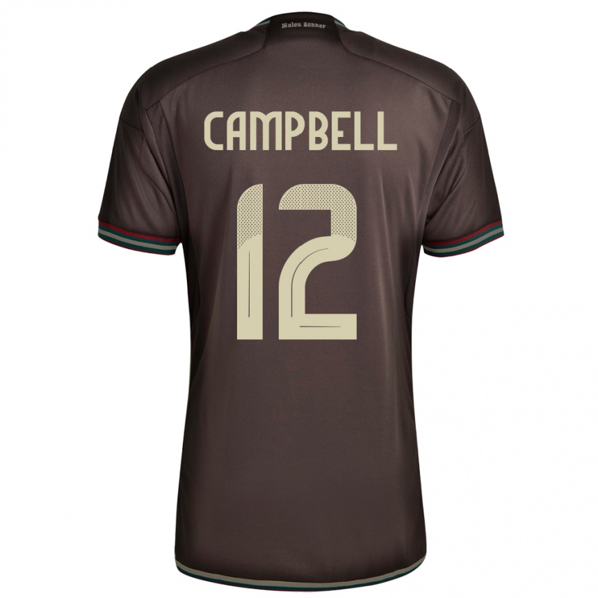 Kids Football Jamaica Sashana Campbell #12 Night Brown Away Jersey 24-26 T-Shirt Canada