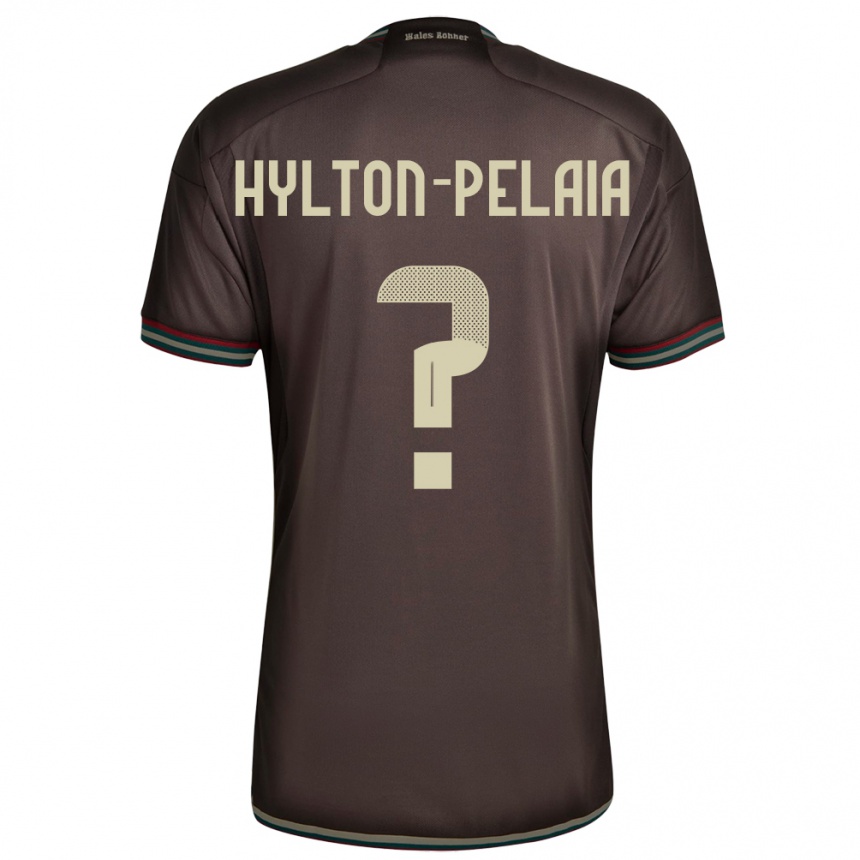 Kids Football Jamaica Jayda Hylton-Pelaia #0 Night Brown Away Jersey 24-26 T-Shirt Canada