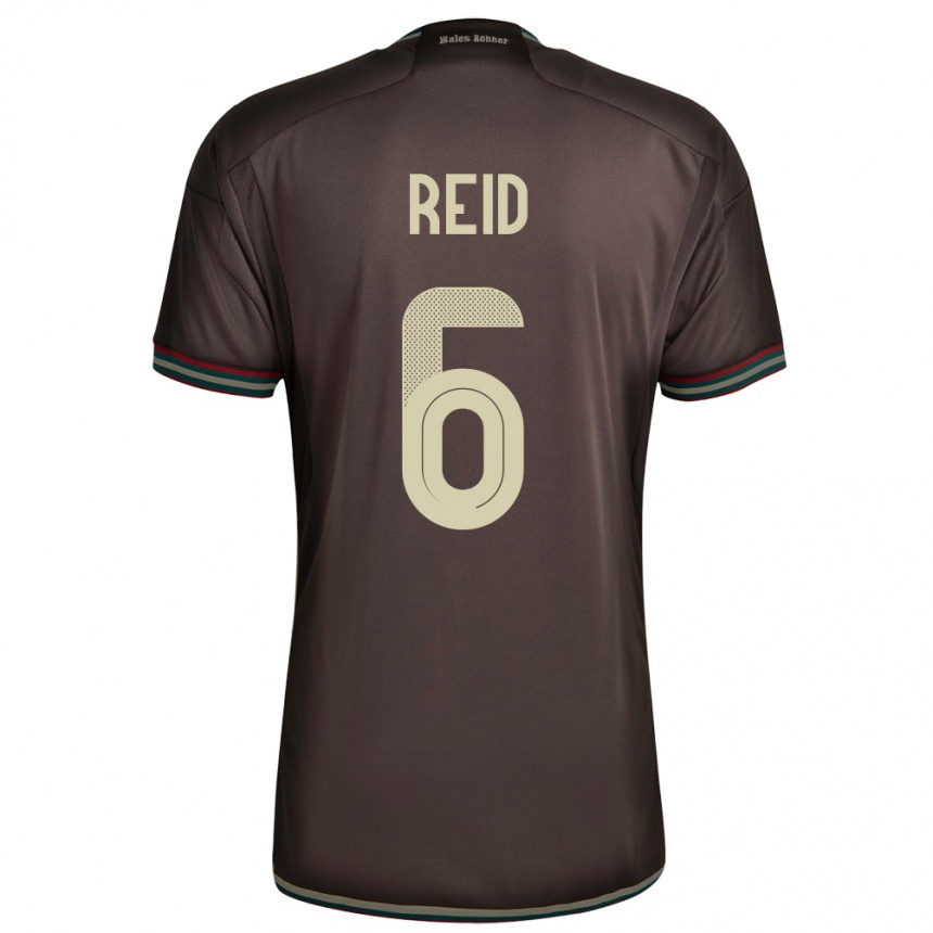 Kids Football Jamaica Lauren Reid #6 Night Brown Away Jersey 24-26 T-Shirt Canada