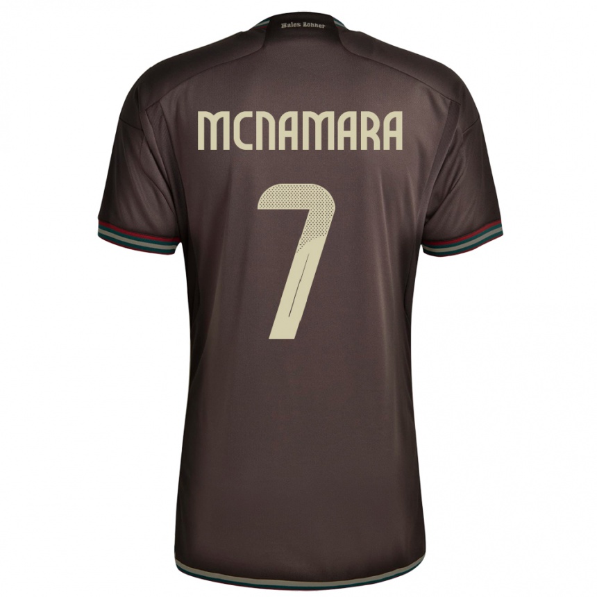 Kids Football Jamaica Peyton Mcnamara #7 Night Brown Away Jersey 24-26 T-Shirt Canada