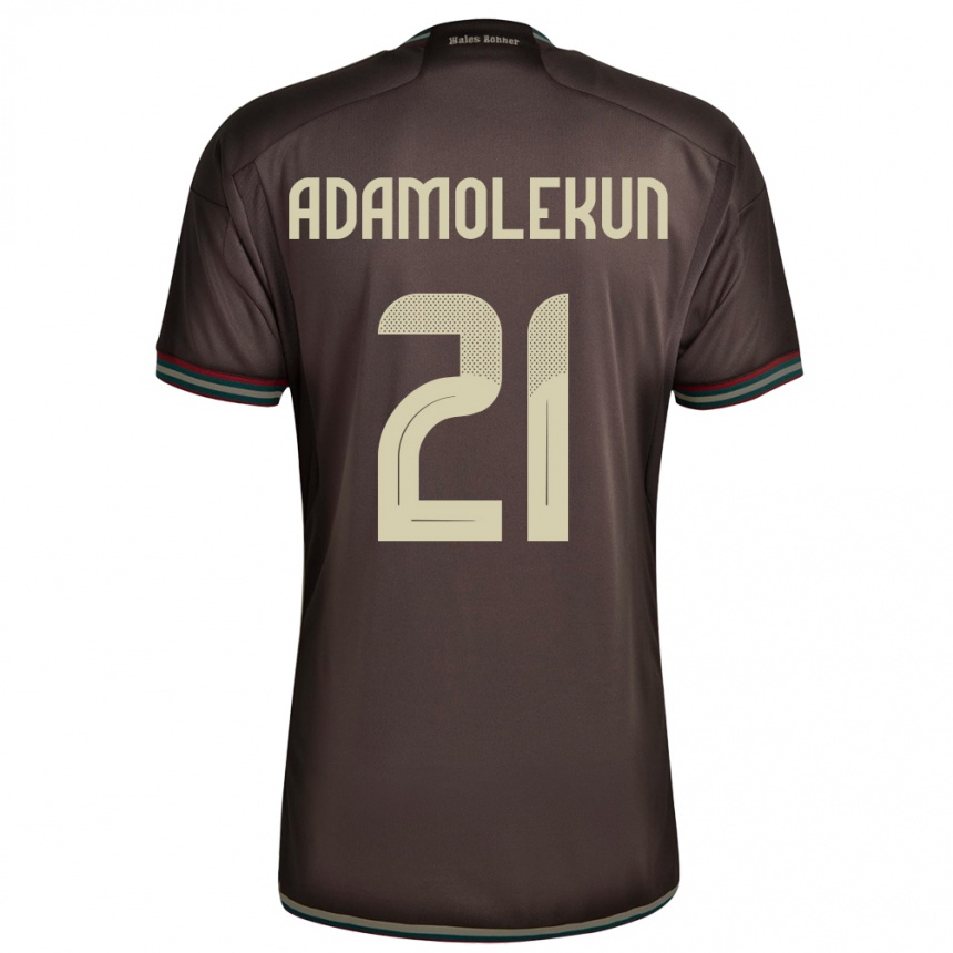 Kids Football Jamaica Olufolasade Adamolekun #21 Night Brown Away Jersey 24-26 T-Shirt Canada