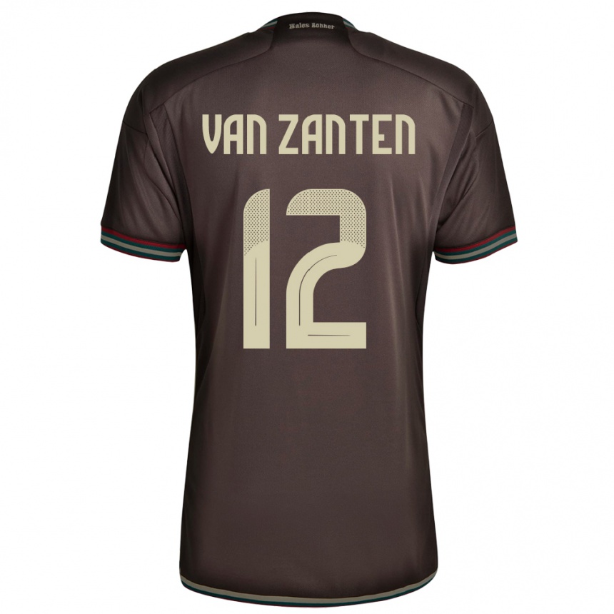 Kids Football Jamaica Kiki Van Zanten #12 Night Brown Away Jersey 24-26 T-Shirt Canada