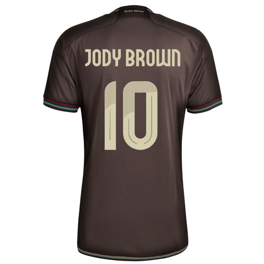 Kids Football Jamaica Jody Brown #10 Night Brown Away Jersey 24-26 T-Shirt Canada