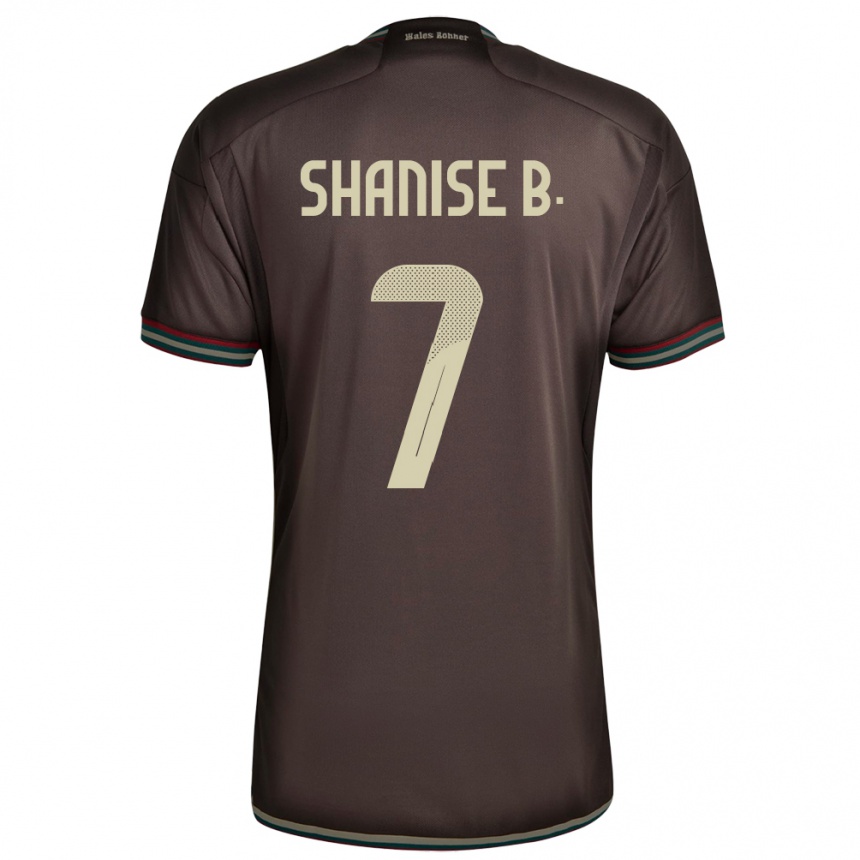 Kids Football Jamaica Shanise Buckley #7 Night Brown Away Jersey 24-26 T-Shirt Canada