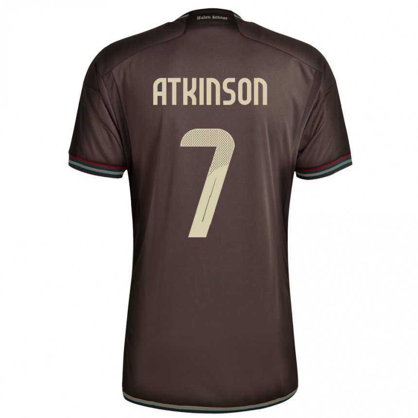 Kids Football Jamaica Natoya Atkinson #7 Night Brown Away Jersey 24-26 T-Shirt Canada