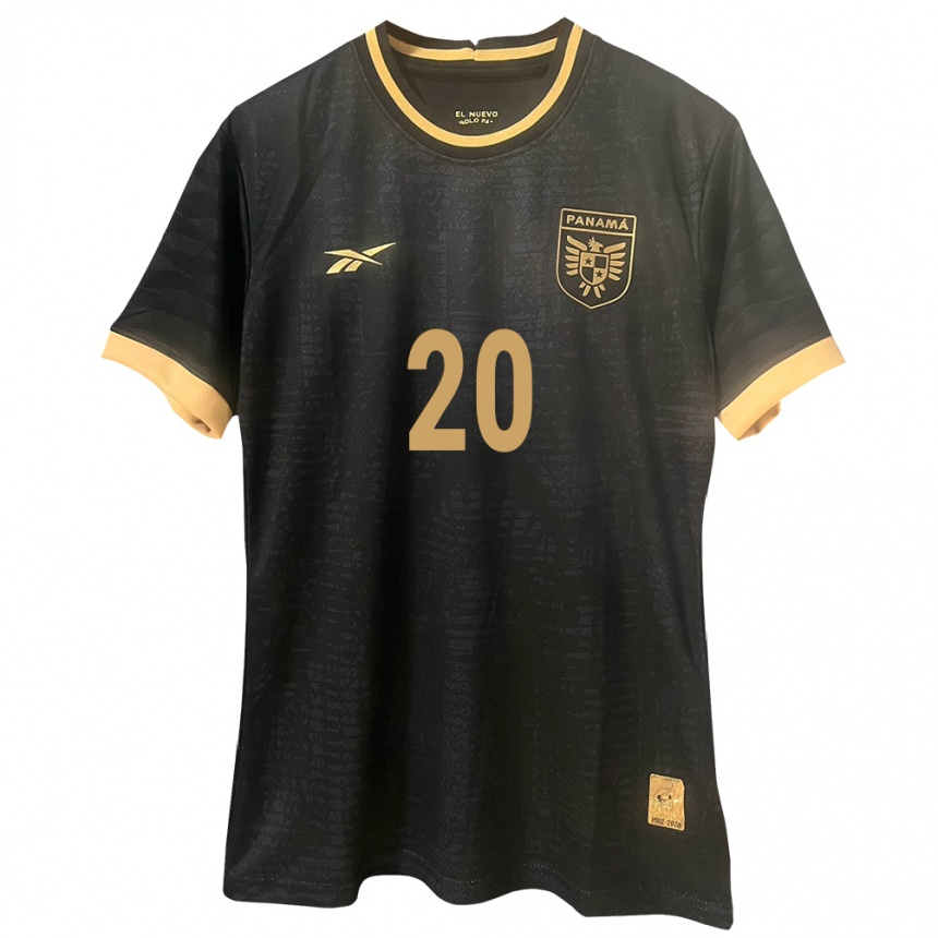 Kids Football Panama Aníbal Godoy #20 Black Away Jersey 24-26 T-Shirt Canada