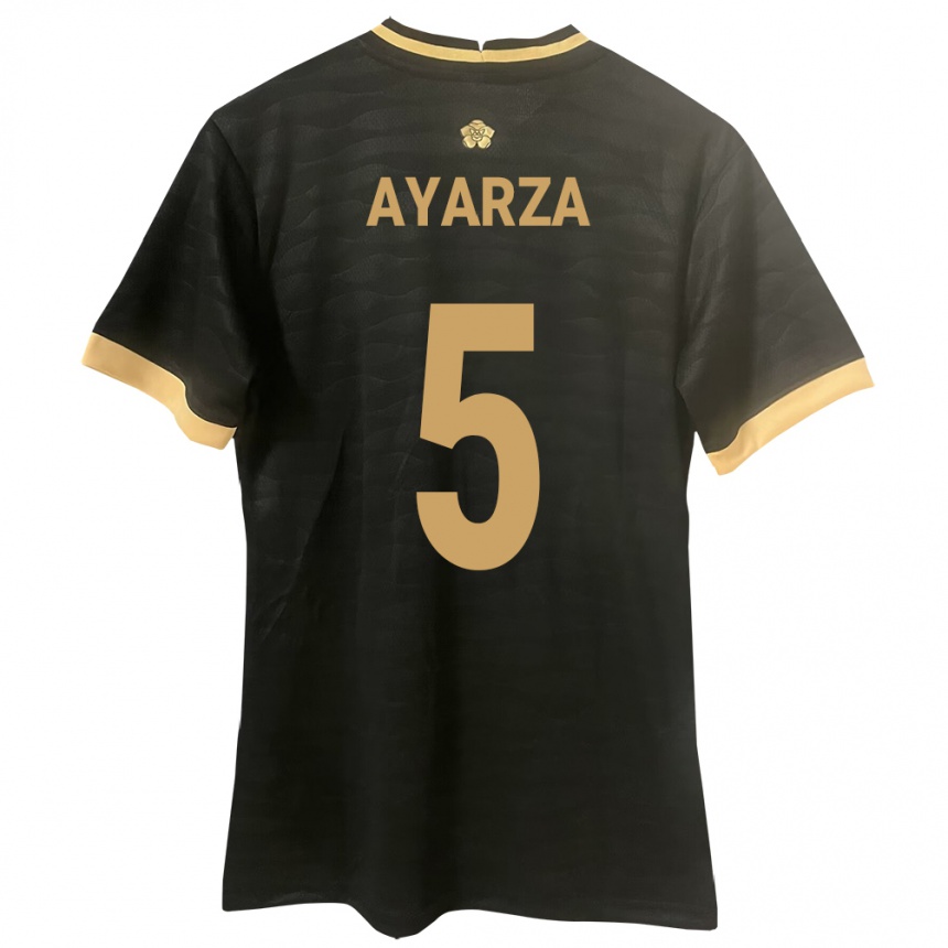 Kids Football Panama Abdiel Ayarza #5 Black Away Jersey 24-26 T-Shirt Canada