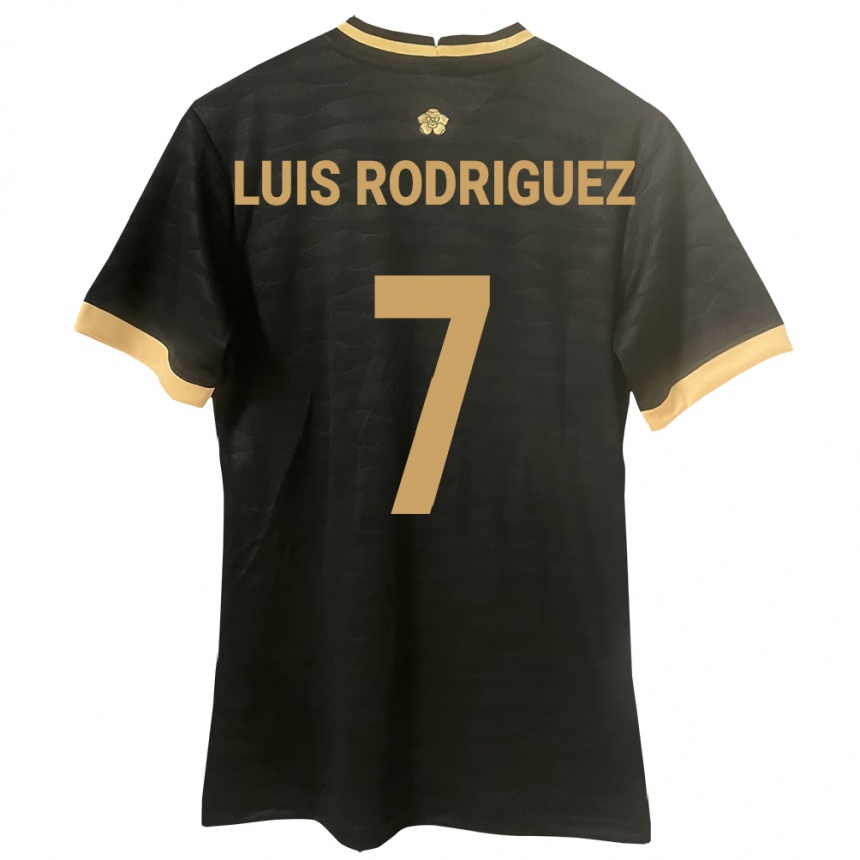 Kids Football Panama José Luis Rodríguez #7 Black Away Jersey 24-26 T-Shirt Canada