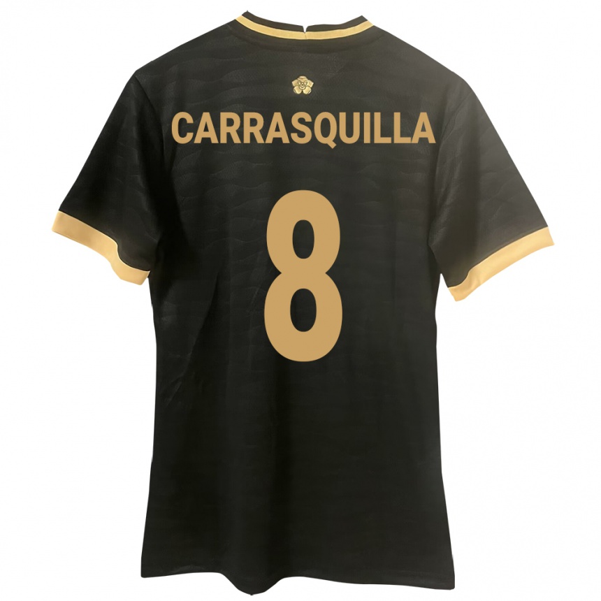 Kids Football Panama Adalberto Carrasquilla #8 Black Away Jersey 24-26 T-Shirt Canada