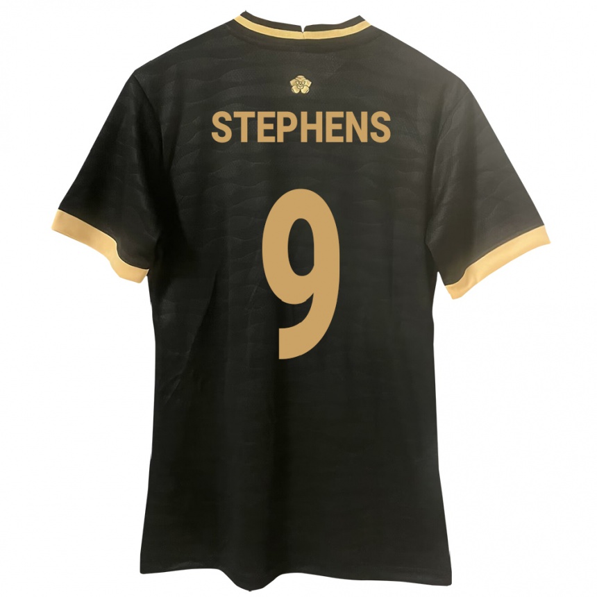 Kids Football Panama Alfredo Stephens #9 Black Away Jersey 24-26 T-Shirt Canada