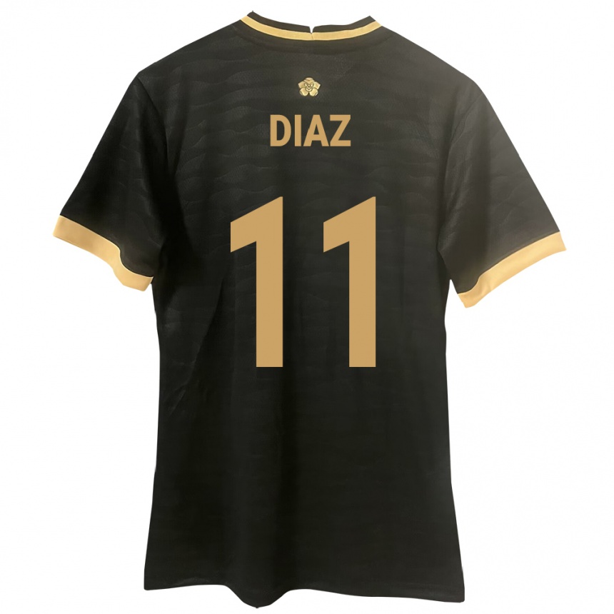 Kids Football Panama Ismael Díaz #11 Black Away Jersey 24-26 T-Shirt Canada