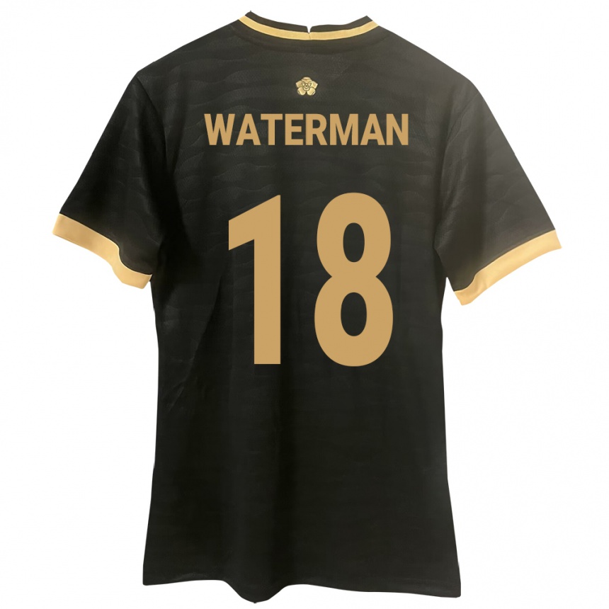 Kids Football Panama Cecilio Waterman #18 Black Away Jersey 24-26 T-Shirt Canada