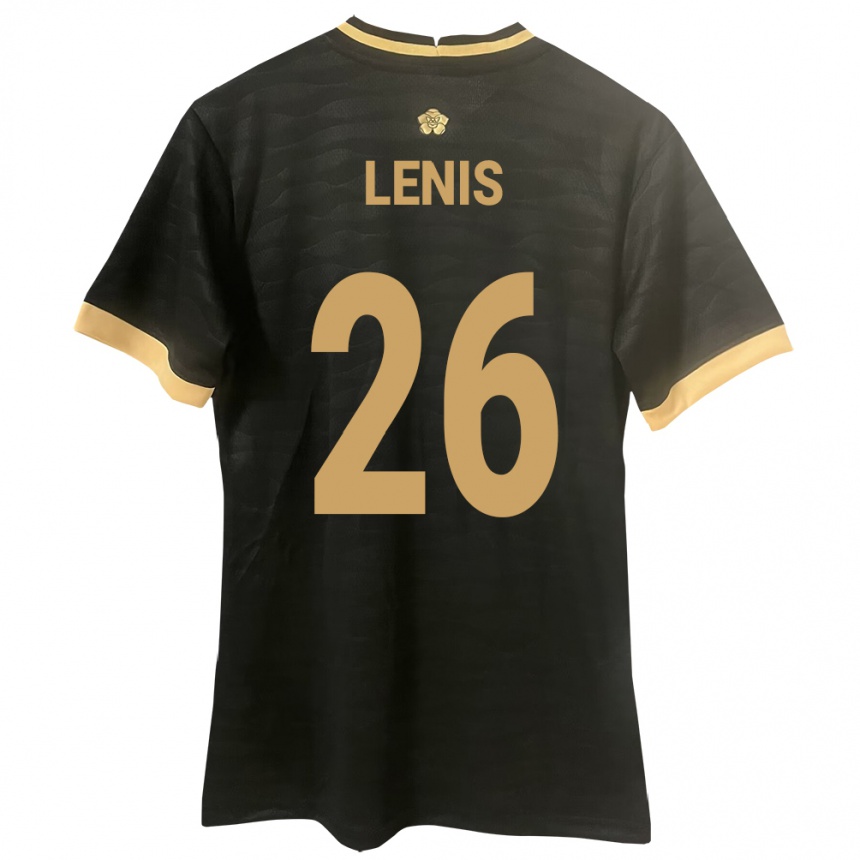 Kids Football Panama Kahiser Lenis #26 Black Away Jersey 24-26 T-Shirt Canada