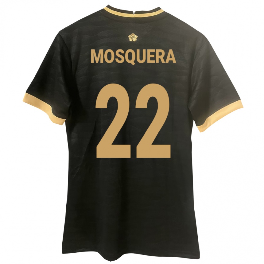 Kids Football Panama Orlando Mosquera #22 Black Away Jersey 24-26 T-Shirt Canada